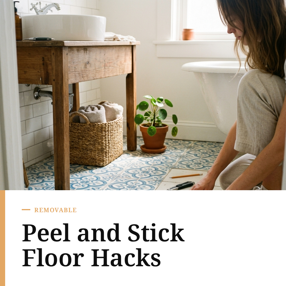 Peel and Stick Floor Hacks