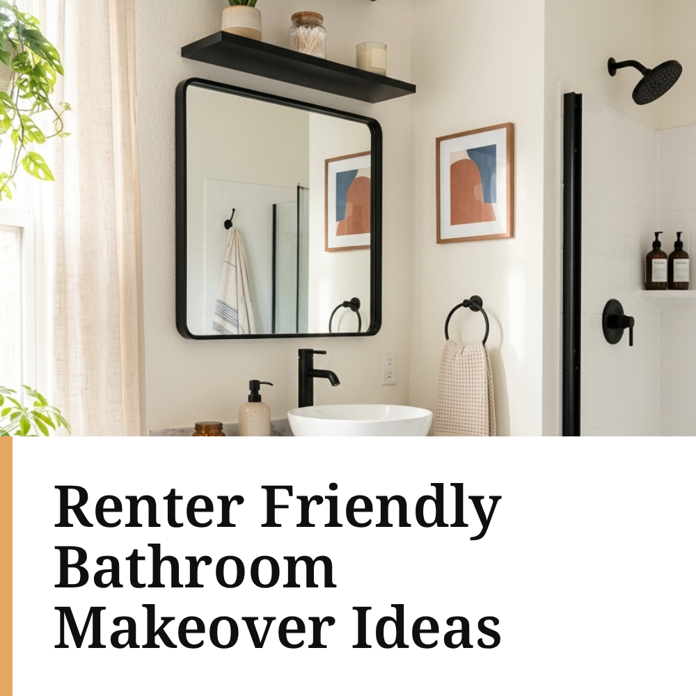 Renter Friendly Bathroom Makeover Ideas