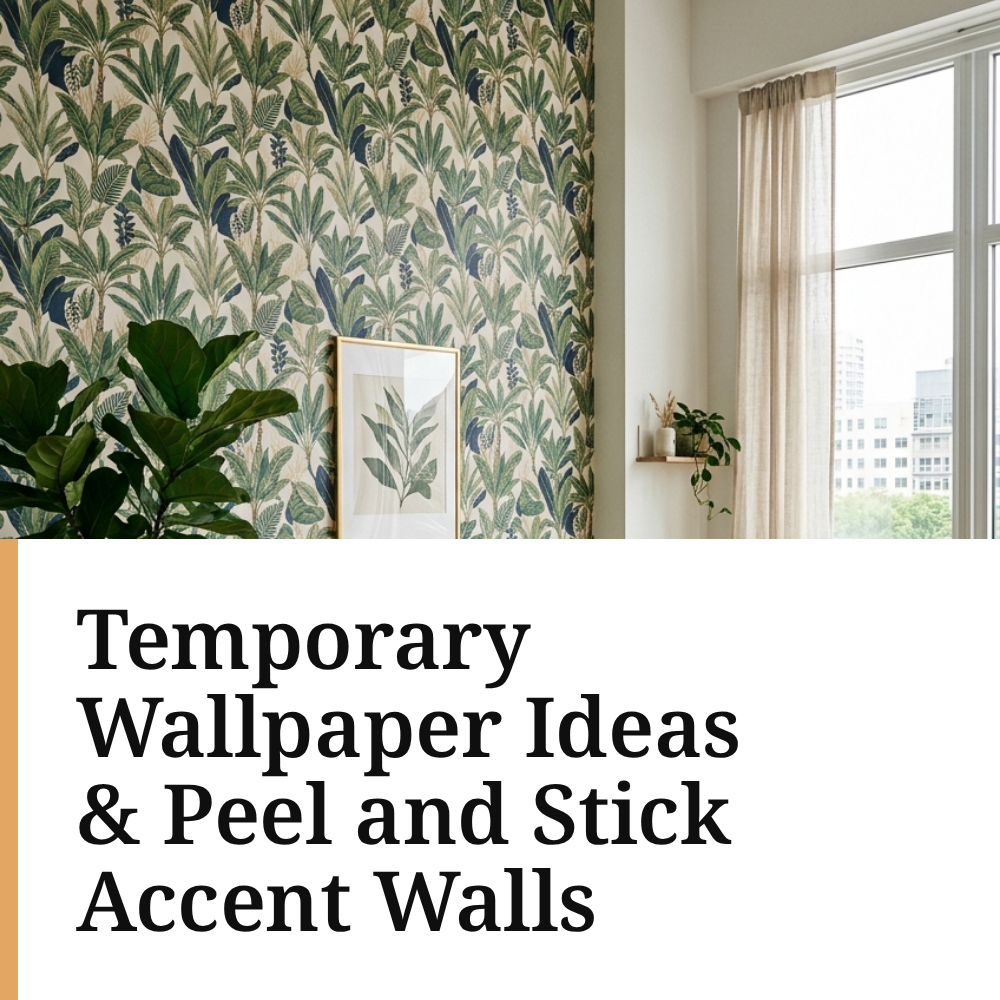 Temporary Wallpaper Ideas & Peel and Stick Accent Walls